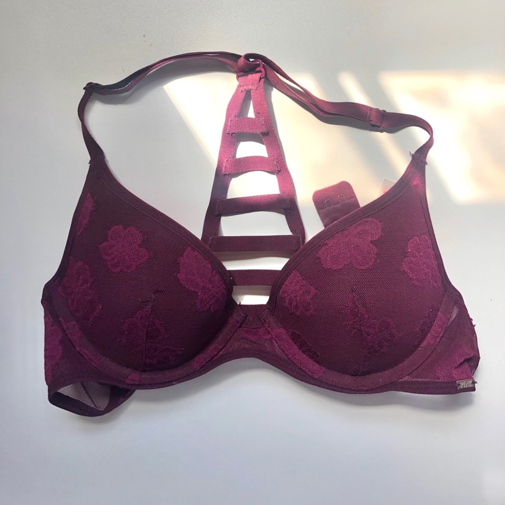 Pink Victoria’s secret Razorback bra